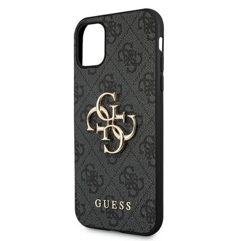 iPhone 12/12 PRO grey Metal Logo GUESS nugarėlė 1