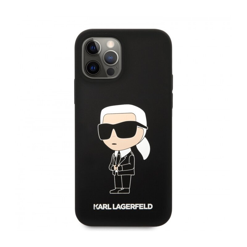 iPhone 13 PRO juoda NFT KARL LAGERFELD nugarėlė KLHCP13LSNIKBCK