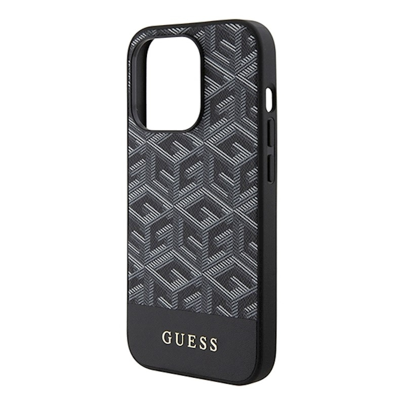 iPhone 14 PRO MAX black Magsafe GCube Stripes GUESS nugarėlė 3
