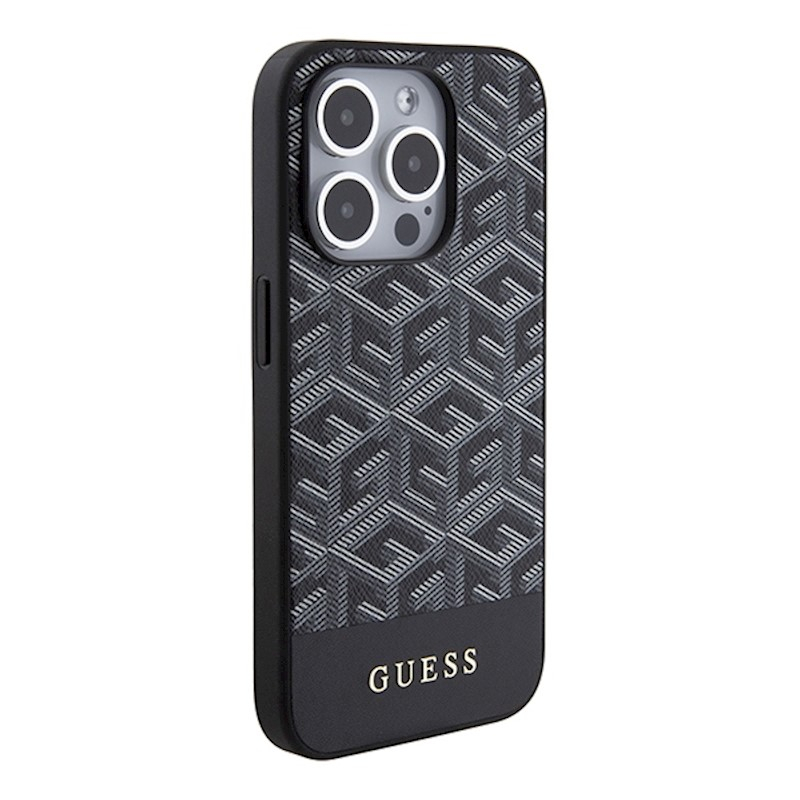 iPhone 14 PRO MAX black Magsafe GCube Stripes GUESS nugarėlė 1