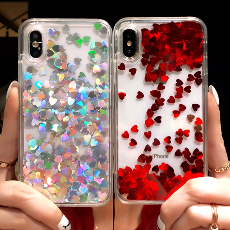 iPhone X/XS raudona Water Heart nugarėlė 1