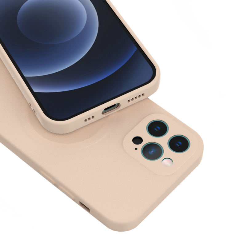 iPhone 13 PRO MAX šviesiai rožinė MagSilicone nugarėlė 5