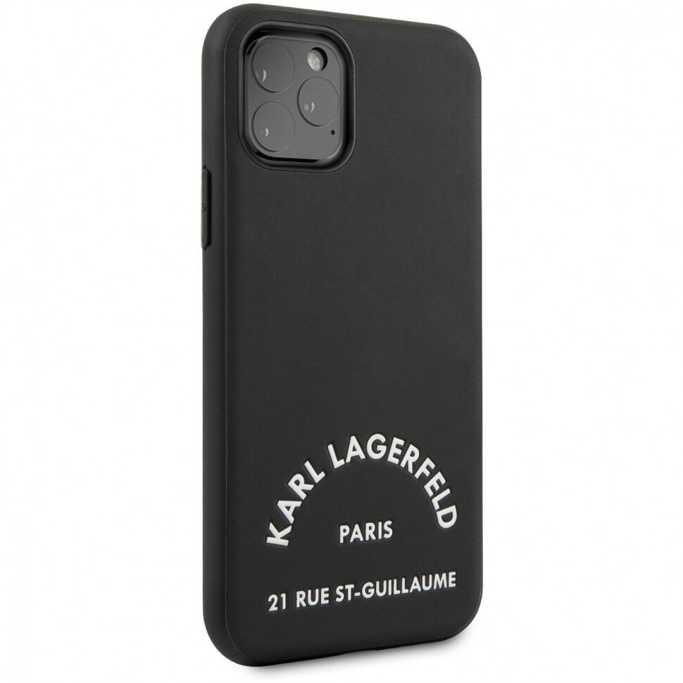 iPhone 11 PRO MAX juoda KARL LAGERFELD nugarėlė KLHCN65NYBK