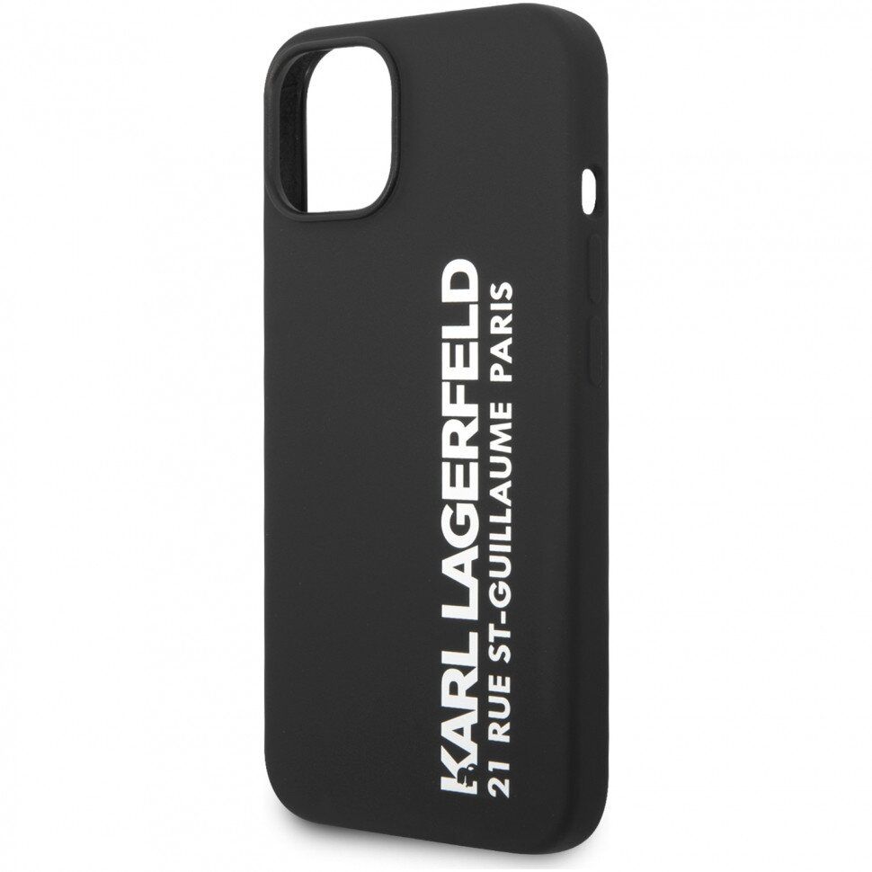 iPhone 14/13 juoda KARL LAGERFELD nugarėlė KLHCP14SSRSGVTK 3