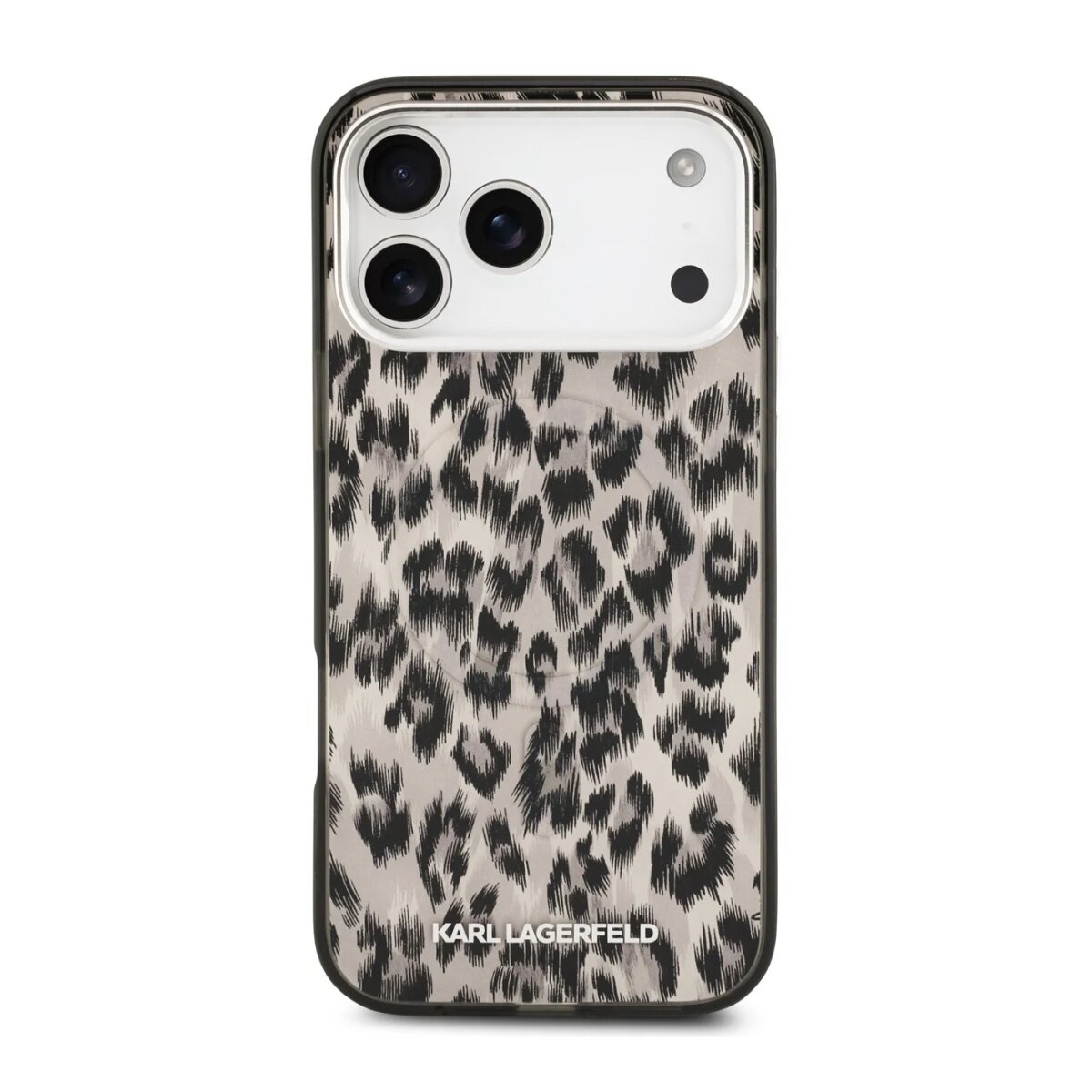 iPhone 17 PRO brown MagSafe IML Leopard KARL LAGERFELD nugarėlė