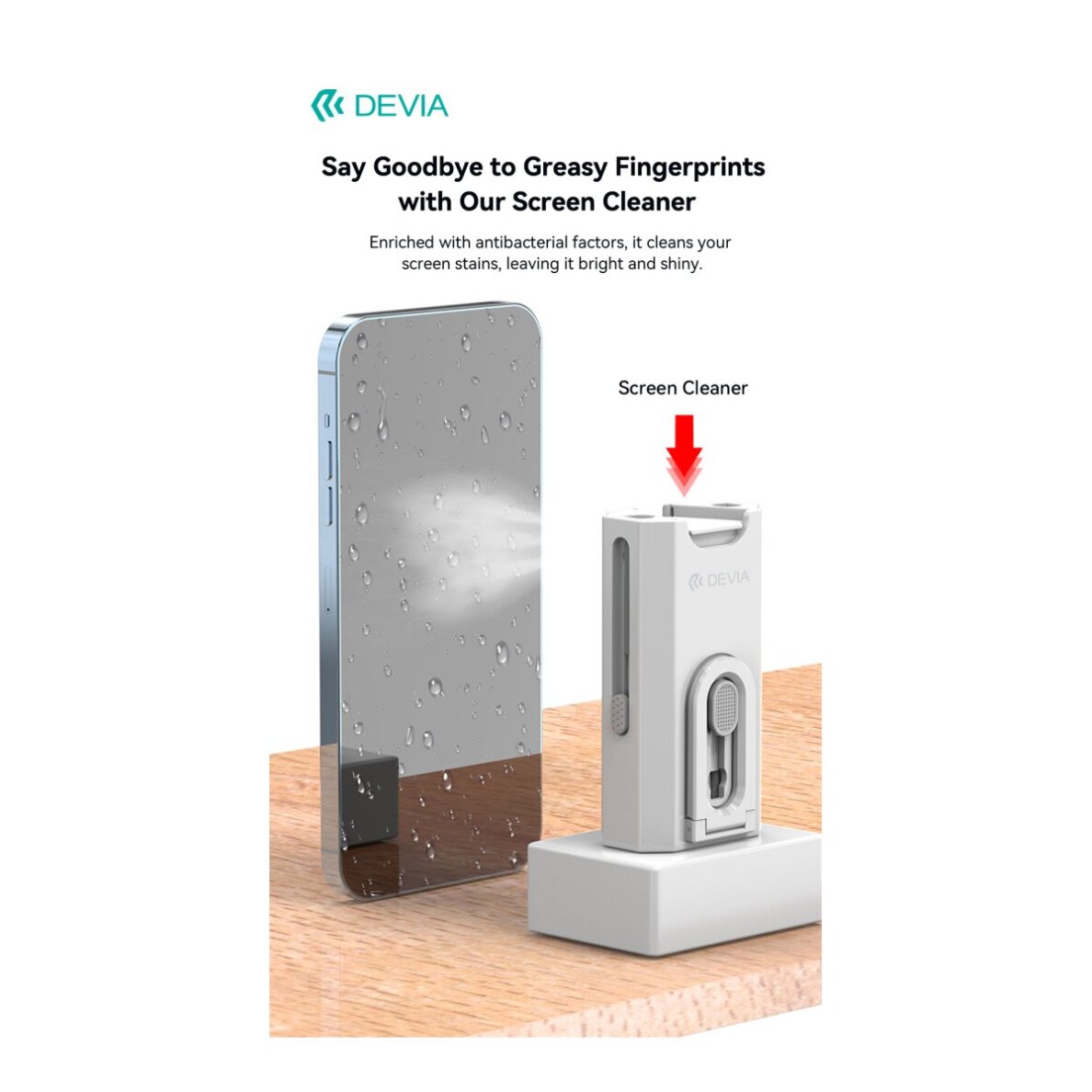 Įrankis mob. prietaisų valymui 8 in 1 DEVIA 9 Įrankis mob. prietaisų valymui 8 in 1 DEVIA 9