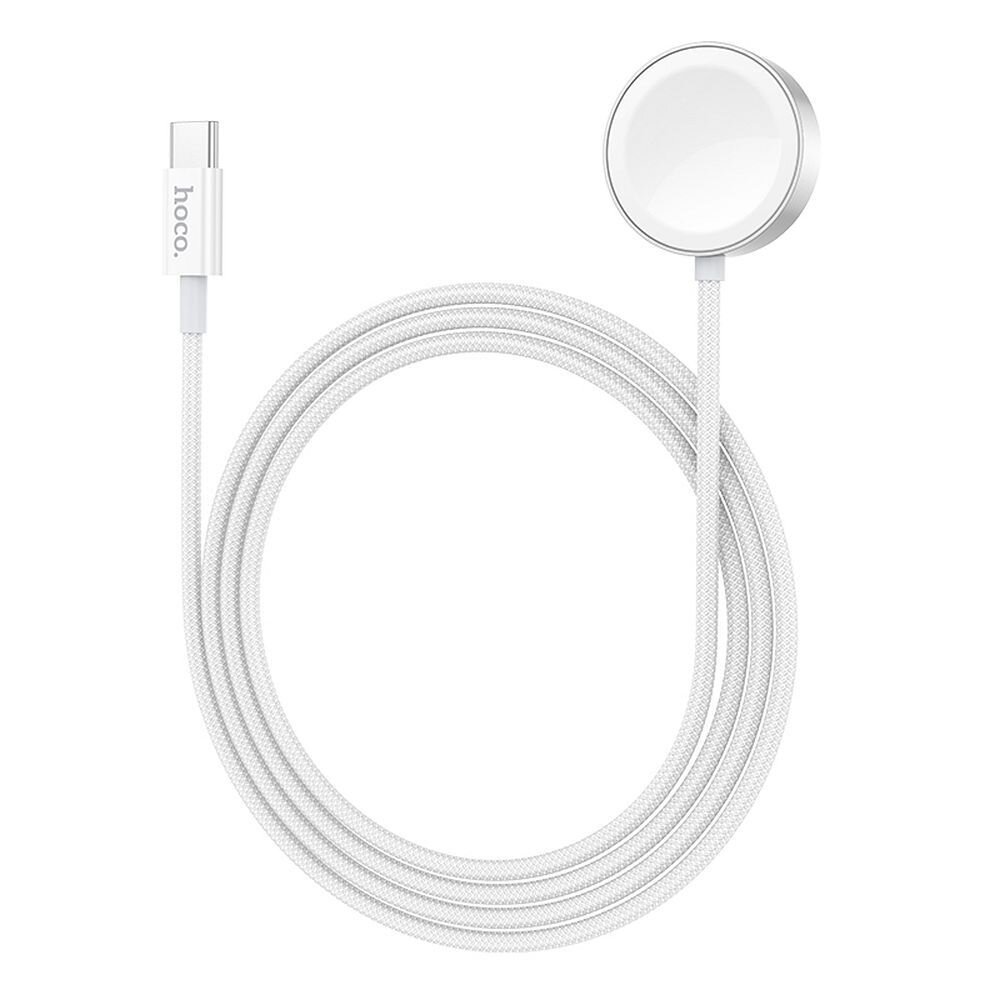 Išmaniojo laikrodžio įkrovimo laidas white HOCO USB-C 2.5W Samsung + Apple CW59 3