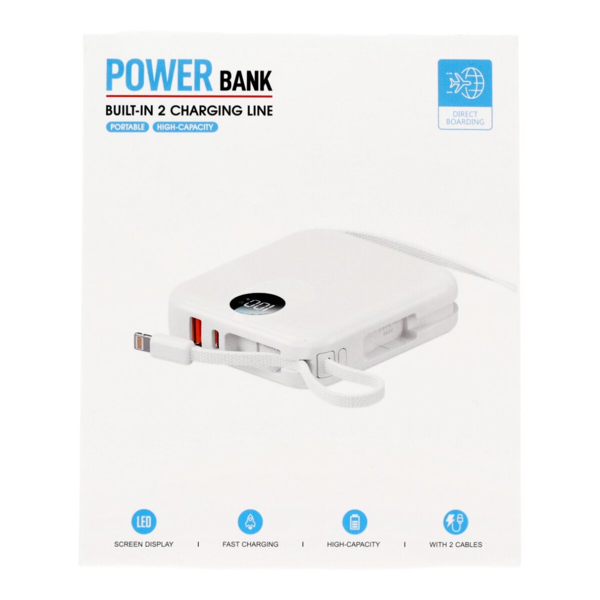 Išorinė baterija black ISTYLE 10.000mAh 22.5W USB + Type-C IS-DX457F 1