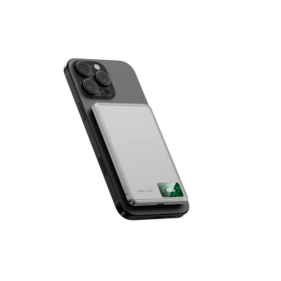 Išorinė baterija grey BLAVEC 3 in 1 Slim BJ-03 5000mAh 22.5W Type-C + MagSafe PBBJ03-MC5G 5