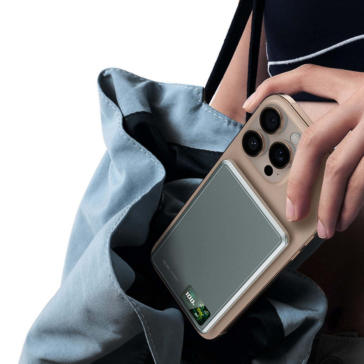 Išorinė baterija grey BLAVEC 3 in 1 Slim BJ-03 5000mAh 22.5W Type-C + MagSafe PBBJ03-MC5G 10