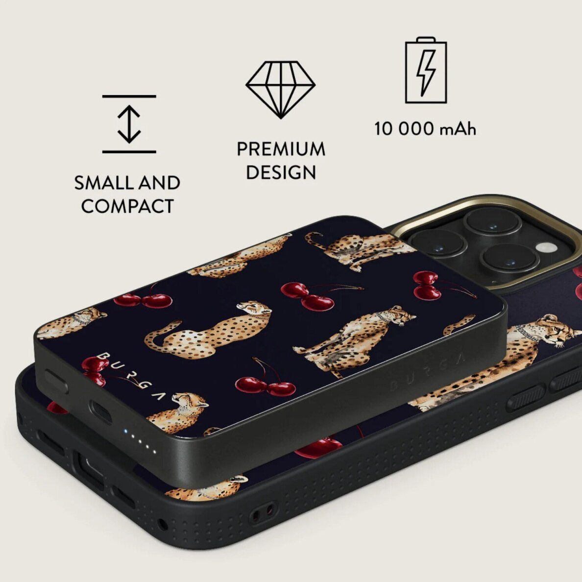 Išorinė baterija Magsafe Cougar Gunmetal BURGA 10000mAh 4 Išorinė baterija Magsafe Cougar Gunmetal BURGA 10000mAh 4