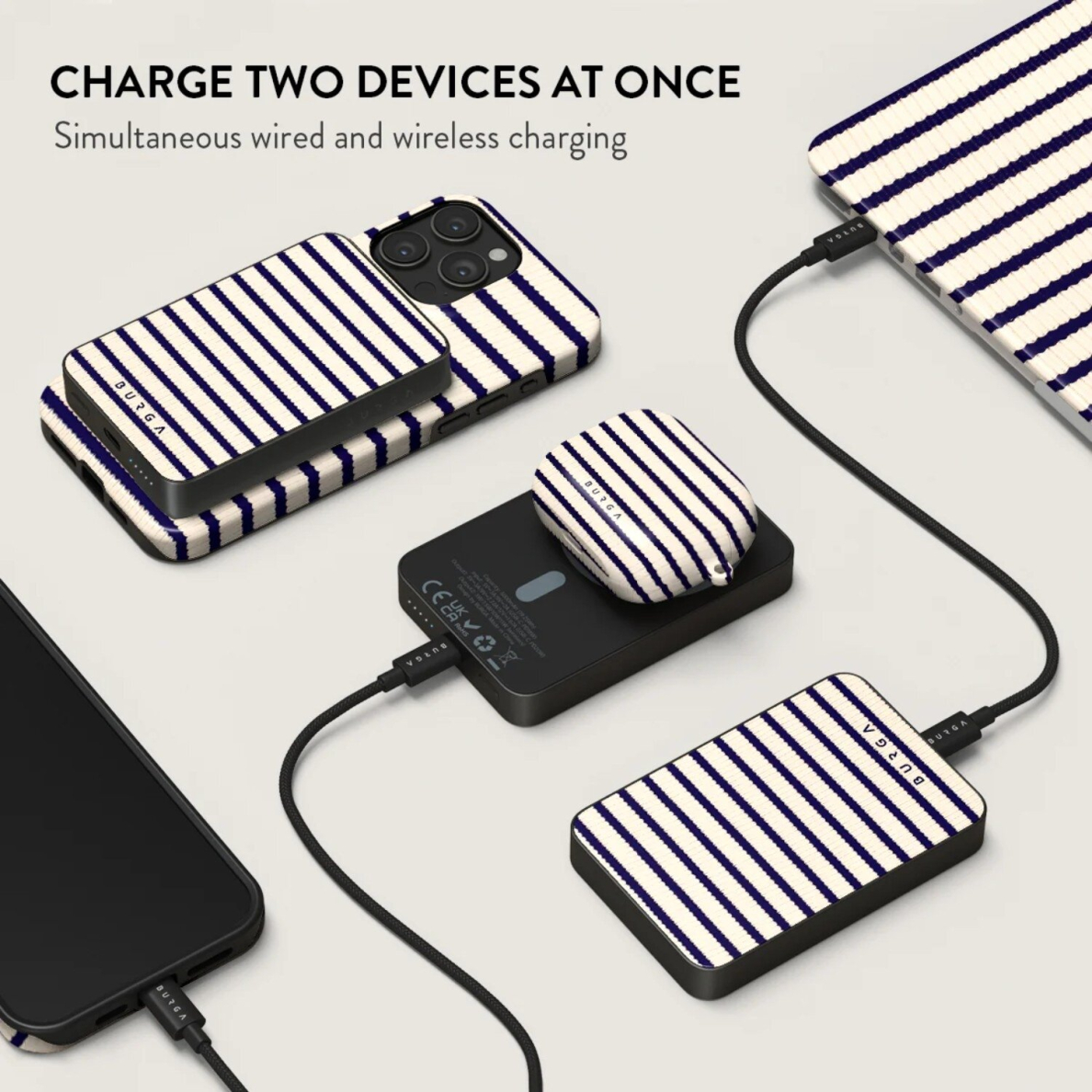 Išorinė baterija Magsafe Old Money Gunmetal BURGA 5000mAh 4 Išorinė baterija Magsafe Old Money Gunmetal BURGA 5000mAh 4