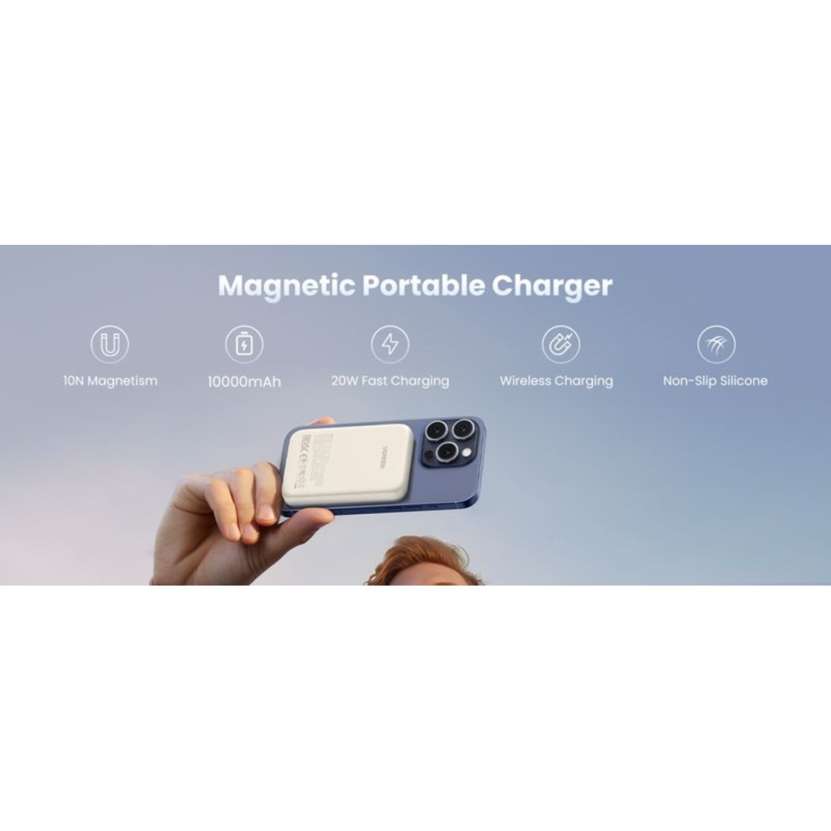 Išorinė baterija UGREEN 10000mAh 20W su Magsafe PB561 2 Išorinė baterija UGREEN 10000mAh 20W su Magsafe PB561 2