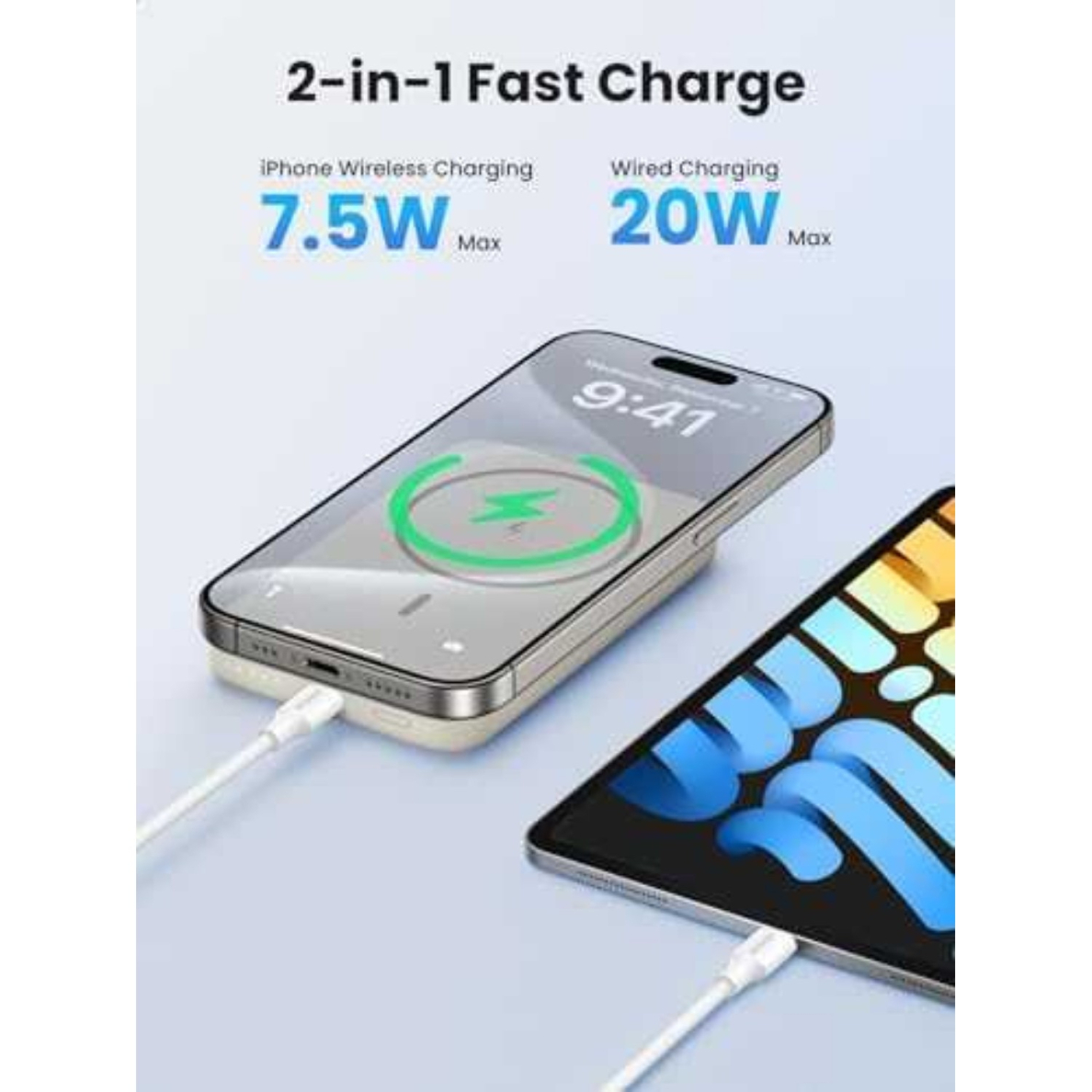 Išorinė baterija UGREEN 10000mAh 20W su Magsafe PB561 6 Išorinė baterija UGREEN 10000mAh 20W su Magsafe PB561 6