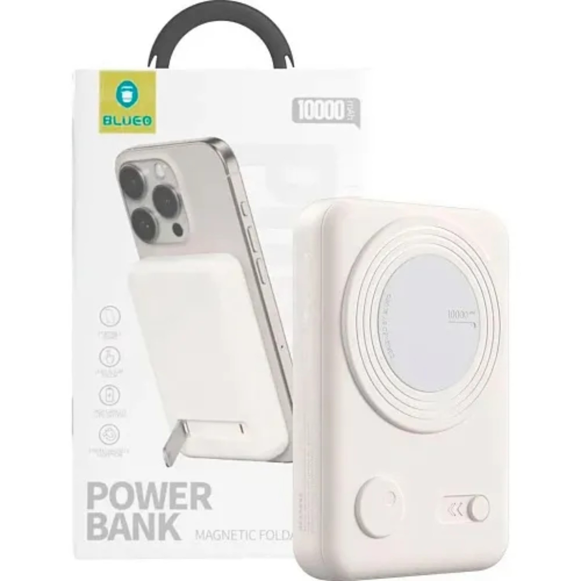 Išorinė baterija white BLUEO Magsafe 10.000mAh 2