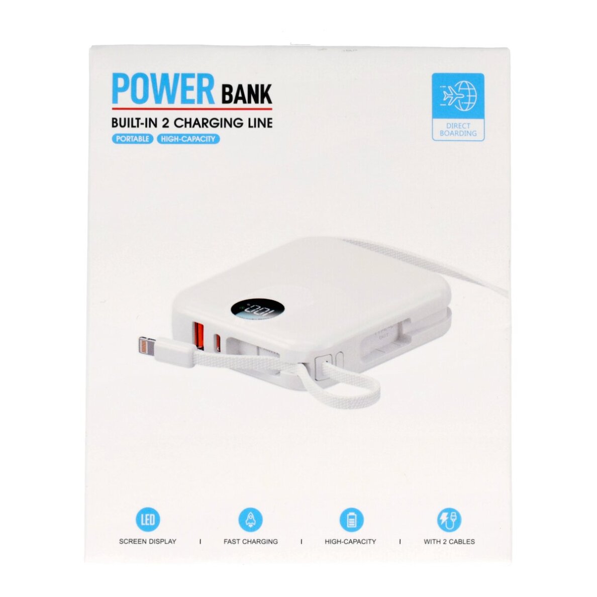 Išorinė baterija white ISTYLE 10.000mAh 22.5W USB + Type-C IS-DX457F 1 Išorinė baterija white ISTYLE 10.000mAh 22.5W USB + Type-C IS-DX457F 1