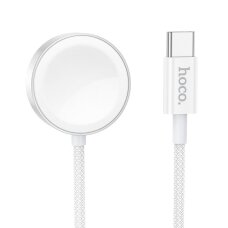 Išmaniojo laikrodžio įkrovimo laidas white HOCO USB-C 2.5W Samsung + Apple CW59