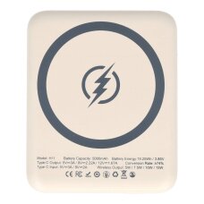 Išorinė baterija beige ISTYLE MINI 5000mAh 15W Wireless + Type-C IS-H11 Išorinė baterija beige ISTYLE MINI 5000mAh 15W Wireless + Type-C IS-H11