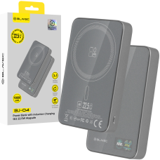 Išorinė baterija grey BLAVEC 3 in 1 Slim Glass BJ-04 10.000mAh 22.5W Type-C + MagSafe PBBJ04-MC10G