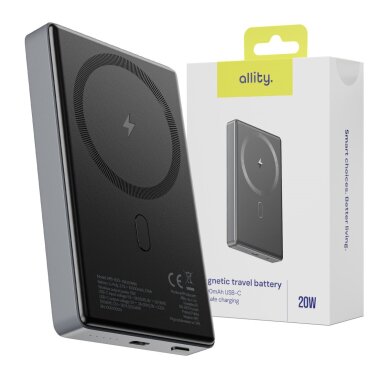 Išorinė baterija ALLITY APB-300 10.000mAh PD QC 20W MagSafe GSM187747 8 Išorinė baterija ALLITY APB-300 10.000mAh PD QC 20W MagSafe GSM187747 8