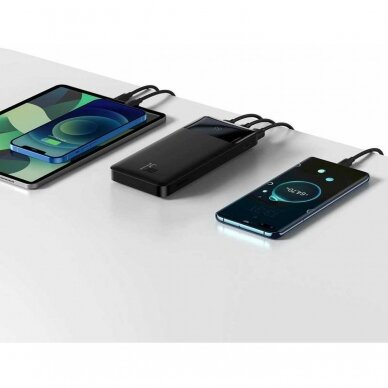 Išorinė baterija Bipow Overseas Baseus juoda 10000mAh 15W PPBD050001 6
