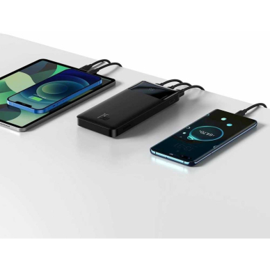 Išorinė baterija Bipow Overseas Baseus juoda 10000mAh 15W PPBD050001 6