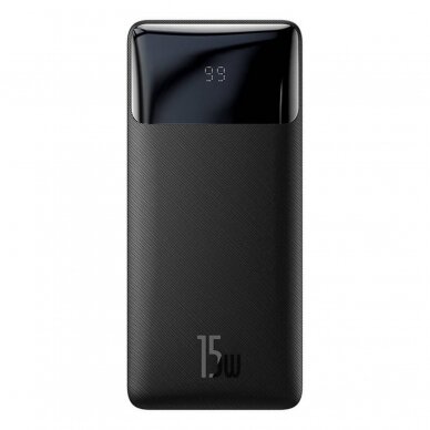 Išorinė baterija Bipow Overseas Baseus juoda 10000mAh 15W PPBD050001 20