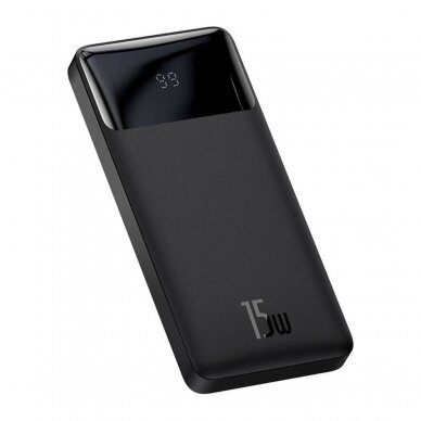 Išorinė baterija Bipow Overseas Baseus juoda 10000mAh 15W PPBD050001 21