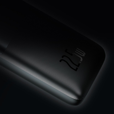 Išorinė baterija Bipow Pro Baseus juoda 10000mAh 22,5W PPBD040001 10