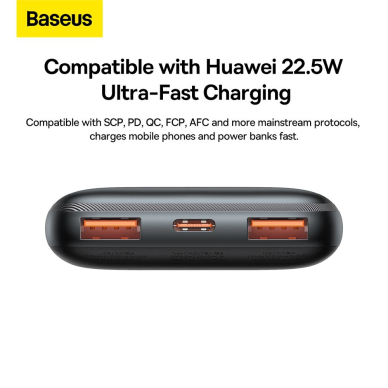 Išorinė baterija Bipow Pro Baseus juoda 10000mAh 22,5W PPBD040001 14