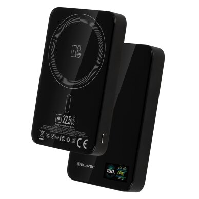 Išorinė baterija black BLAVEC 3 in 1 Slim Glass BJ-04 10.000mAh 22.5W Type-C + MagSafe PBBJ04-MC10B 1