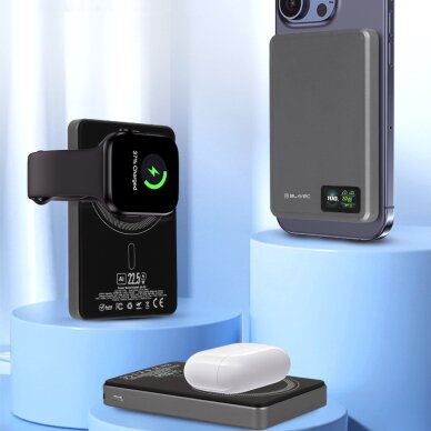 Išorinė baterija grey BLAVEC 3 in 1 Slim 10.000mAh 22.5W Type-C + MagSafe PBBJ03-MC10G 9 Išorinė baterija grey BLAVEC 3 in 1 Slim 10.000mAh 22.5W Type-C + MagSafe PBBJ03-MC10G 9