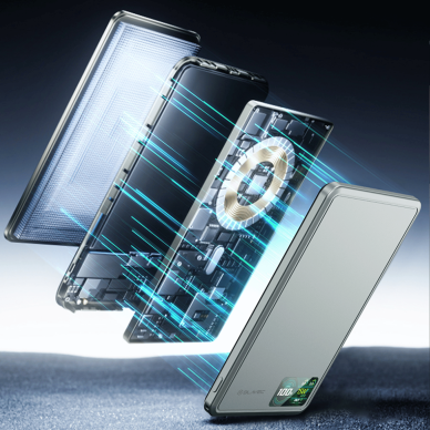 Išorinė baterija grey BLAVEC 3 in 1 Slim 10.000mAh 22.5W Type-C + MagSafe PBBJ03-MC10G 13 Išorinė baterija grey BLAVEC 3 in 1 Slim 10.000mAh 22.5W Type-C + MagSafe PBBJ03-MC10G 13