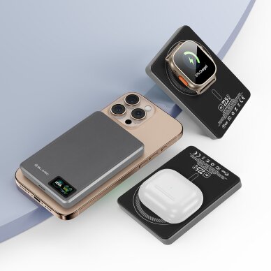Išorinė baterija grey BLAVEC 3 in 1 Slim 10.000mAh 22.5W Type-C + MagSafe PBBJ03-MC10G 15 Išorinė baterija grey BLAVEC 3 in 1 Slim 10.000mAh 22.5W Type-C + MagSafe PBBJ03-MC10G 15