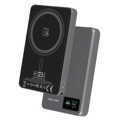 Išorinė baterija grey BLAVEC 3 in 1 Slim 10.000mAh 22.5W Type-C + MagSafe PBBJ03-MC10G 1 Išorinė baterija grey BLAVEC 3 in 1 Slim 10.000mAh 22.5W Type-C + MagSafe PBBJ03-MC10G 1