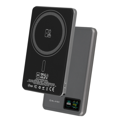 Išorinė baterija grey BLAVEC 3 in 1 Slim BJ-03 5000mAh 22.5W Type-C + MagSafe PBBJ03-MC5G 1