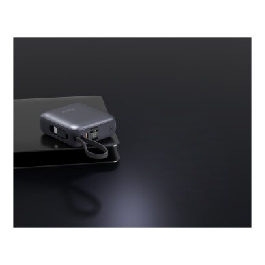 Išorinė baterija grey DEVIA Built-in Cable10.000mAh PD 35W EP206 10