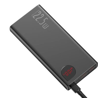 Išorinė baterija LiPo BASEUS ADAMAN black 20000mAh 22.5W 2xUSB + TYPE-C PPAD070101