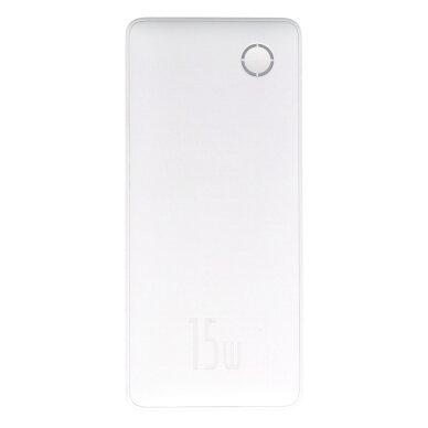 Išorinė baterija LiPo BASEUS Airpow Lite white 10000mAh 15W + USB-C P10067500213-00