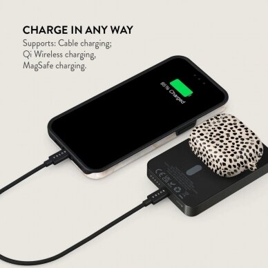 Išorinė baterija Magsafe Almond Latte Gunmetal BURGA 5000mAh 2