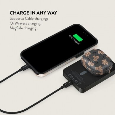 Išorinė baterija Magsafe BFF Gunmetal BURGA 5000mAh 3