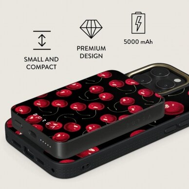 Išorinė baterija Magsafe Cherrybomb Gunmetal BURGA 5000mAh 2