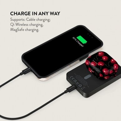 Išorinė baterija Magsafe Cherrybomb Gunmetal BURGA 5000mAh 3