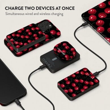 Išorinė baterija Magsafe Cherrybomb Gunmetal BURGA 5000mAh 5