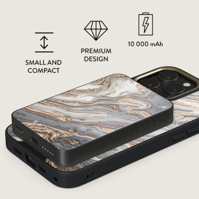 Išorinė baterija Magsafe Gentle Wind Gunmetal BURGA 10000mAh 2 Išorinė baterija Magsafe Gentle Wind Gunmetal BURGA 10000mAh 2