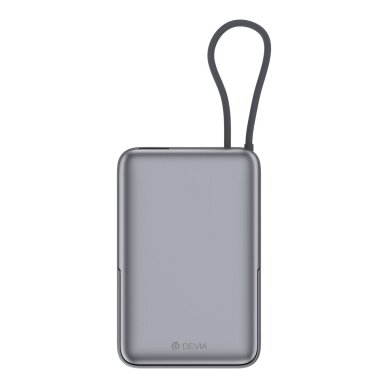 Išorinė baterija Magsafe grey DEVIA 4 in 1 Cable 10000mAh PD 22.5W EP203 3 Išorinė baterija Magsafe grey DEVIA 4 in 1 Cable 10000mAh PD 22.5W EP203 3