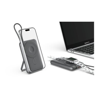 Išorinė baterija Magsafe grey DEVIA 4 in 1 Cable 10000mAh PD 22.5W EP203 5 Išorinė baterija Magsafe grey DEVIA 4 in 1 Cable 10000mAh PD 22.5W EP203 5