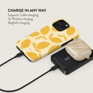 Išorinė baterija Magsafe Lemon Tart Gunmetal BURGA 10000mAh 3