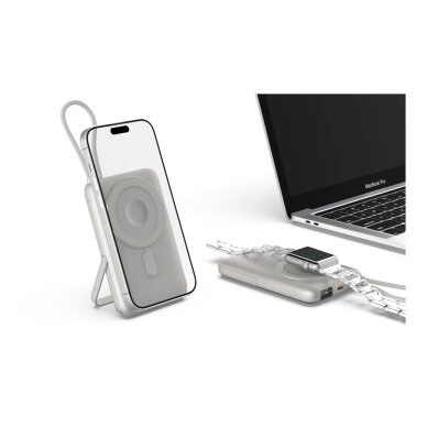 Išorinė baterija Magsafe silver DEVIA 4 in 1 Cable 10000mAh PD 22.5W EP203 4