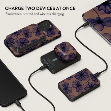 Išorinė baterija Magsafe Velvet Night Gunmetal BURGA 5000mAh 5